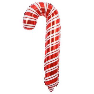 40cm Bamboo Party Red/White Candy Cane