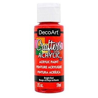 Deco Art Crafters Acrylic Paint Bright Red