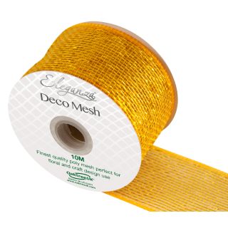 Eleganza DecoMesh Metallic Gold No.35 63mm x 10m