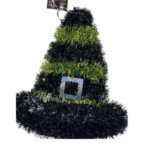 green-witches-hat-tinsel-plaque