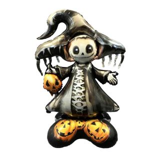 Halloween Witch Pirate 44" x 31" Foil Balloon