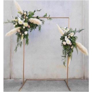 Metal Rectangular Arch Frame With Stand White 2m Please Email for Delivery Quote