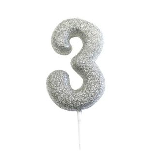 number-3-glitter-cake-candle-silver