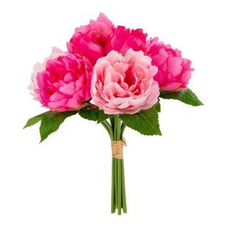 Peony Bouquet Dark Pink 36cm x 10 heads
