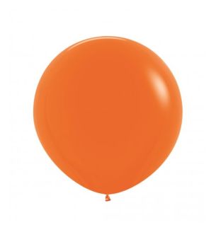 24" Sempertex Fashion Orange 061 Latex Balloons 3ct