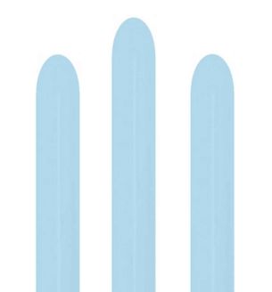260s Sempertex Pastel Matt Blue 640 Modelling Latex Balloons 50ct