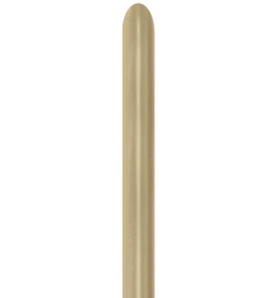 260s Sempertex Silk Gold Dust 870 Modelling Latex Balloons 50ct