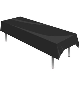 Table Cover Plastic Black Oaktree 1.37m x 2.74m