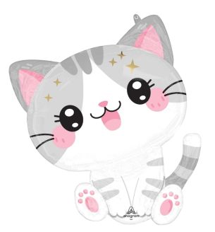 Kawaii Kitty Supershape Foil Balloon 60cm