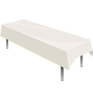 Table Cover Plastic White Oaktree 1.37m x 2.74m